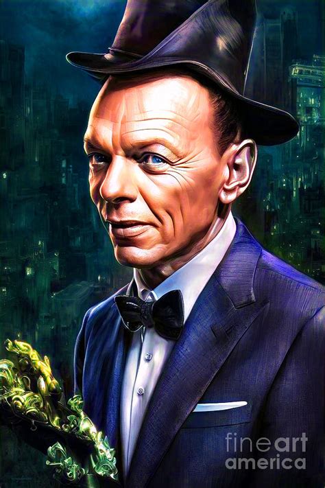 Frank Sinatra Old Blue Eyes B Mixed Media By Wingsdomain Art