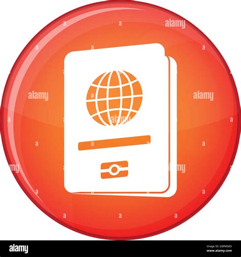 Passport Icon Flat Style Stock Vector Image Art Alamy