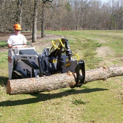 BSG Mini Skid Steer Rotating Log Grapple Attachment | Skid Steer Solutions