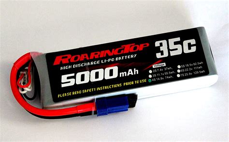 Amazon co jp roaringtop Lipoバッテリーパック35 C 5000 mAh 4s 14 8 V with Deans