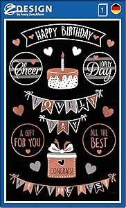 AVERY Zweckform 57079 Papier Sticker Happy Birthday 18 Aufkleber