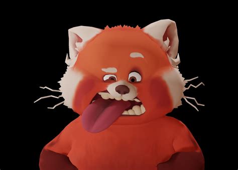 3D model Mei Red Panda VR / AR / low-poly | CGTrader