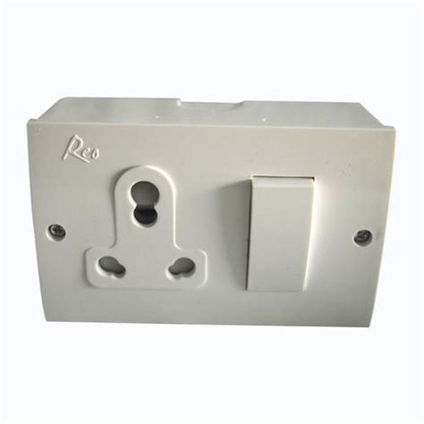 Single Socket Energy Efficient Rectangular Electrical Switch Board Application Electrician At