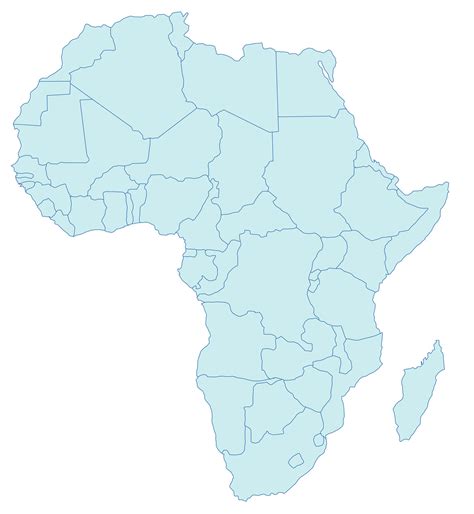 Blank Political Map Of Africa 2022