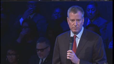 Nyc Mayor Bill De Blasio Delivers Remarks At Slain Nypd Officer S