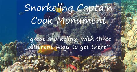 Snorkeling Captain Cook Monument - By Hike, Kayak, Boat Tour