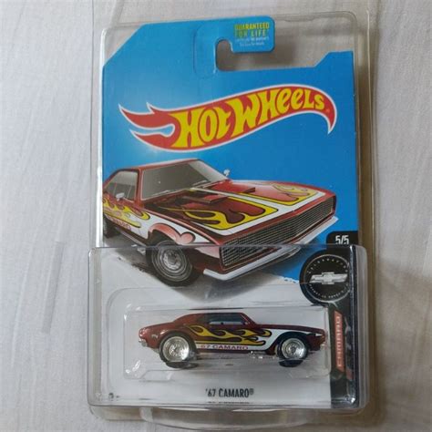 Hot Wheels 67 Camaro Super Treasure Hunt STH US Card With Protector