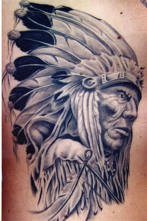 Indian Chief Tattoos For Men