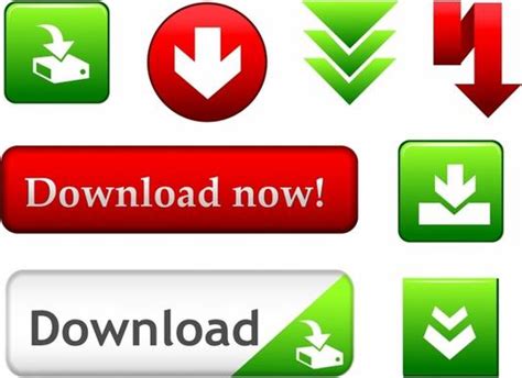 green buttons vectors images
