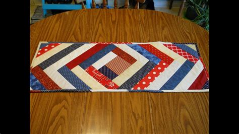 Quilt As You Go Patriotic Table Runner Youtube