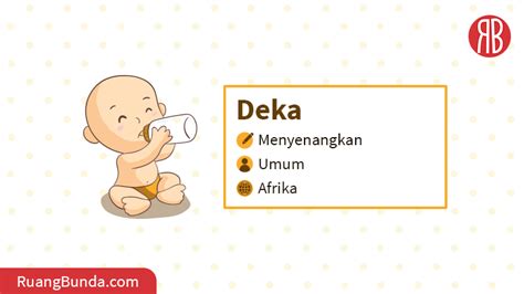 deka arti nama kombinasi rangkaian nama sifat karakter