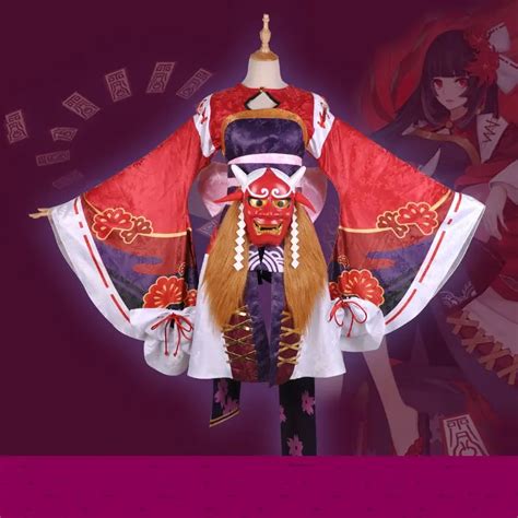 Onmyoji SSR hellspawn type of god Higanbana Cosplay Costume Awakening Dress Costume for ...