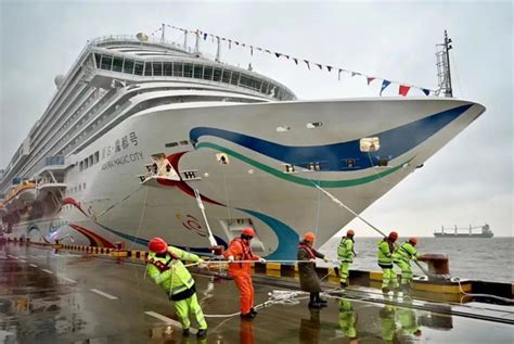 China’s First Large Cruise Ship ‘adora Magic City’ Officially Berths At Wusongkou International