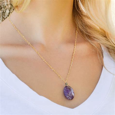 Amethyst Necklace Pendant