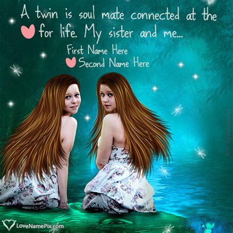 Sweet Twin Sisters Quotes With Name