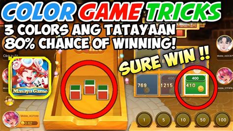 MASAYA GAME COLOR GAME TRICKS 3 COLORS ANG TATAYAAN HIGH WINRATE