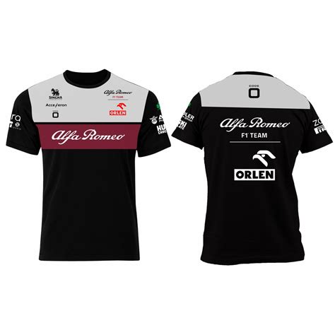 Camiseta Camisa F1 Alfa Romeo Team 2022 Shopee Brasil