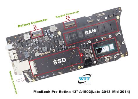 A1502 Logic Board 24ghz Core I5 4gb Ram For Apple Macbook Pro