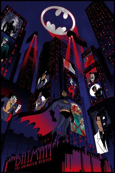 Raid71 Batman The Animated Series Foil Variant Bottleneck Gallery