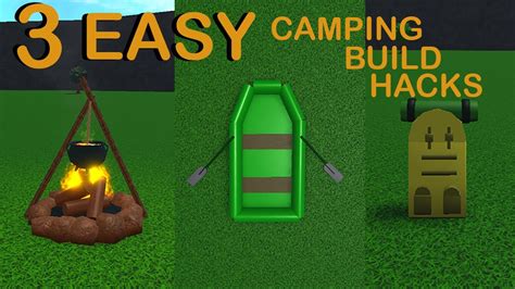 Easy Camping Build Hacks Bloxburg Youtube