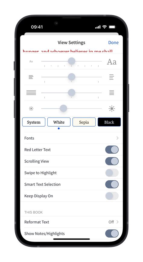Change Your View Settings on Mobile – Logos Help Center