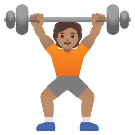 🏋🏽 Person Lifting Weights: Medium Skin Tone Emoji Meaning - From Girl & Guy - Emojisprout