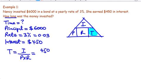 Finding Principal P Rate Of Interest R And Time T Youtube