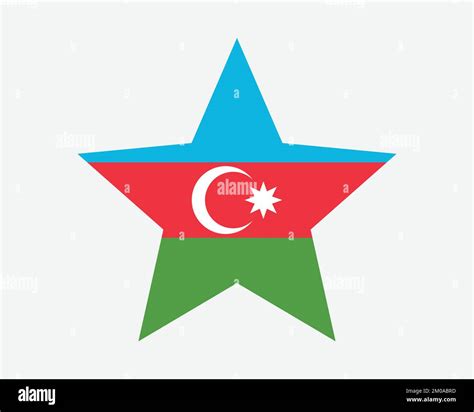 Bandera Estelar De Azerbaiy N Bandera Azerbaiyana En Forma De Estrella