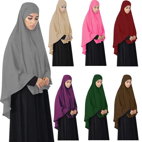 Turkey Muslim Women Hijab Dress Prayer Garment Jilbab Abaya Long Khimar