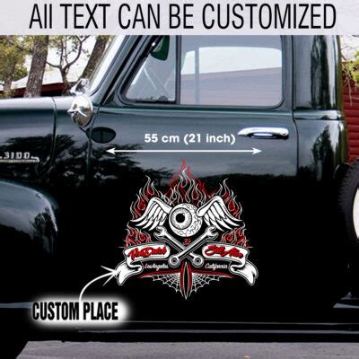 Personalized Pinup Girl Spark Plug Hot Rod Garage Decals For Cars Dingmun