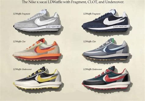 Sacai CLOT Fragment UNDERCOVER Nike LDWaffle SneakerNews