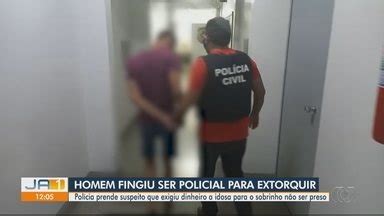 JA 1ª Edição Homem é preso suspeito de se passar por policial para