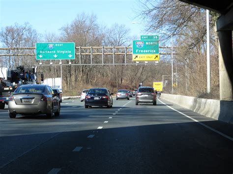 Maryland Interstate 270 Northbound Cross Country Roads