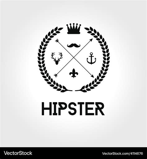 Hipster Logo Royalty Free Vector Image Vectorstock