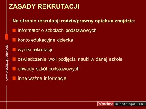 WARTO WIEDZIEĆ Jakie są zasady przyjęć do szkoły podstawowej ppt pobierz