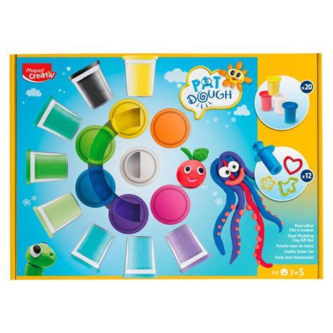 Maped Creativ Maxi Coffret P Te Modeler Pat Dough Pots