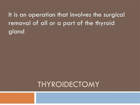 Ppt Thyroidectomy Powerpoint Presentation Free Download Id 8998143