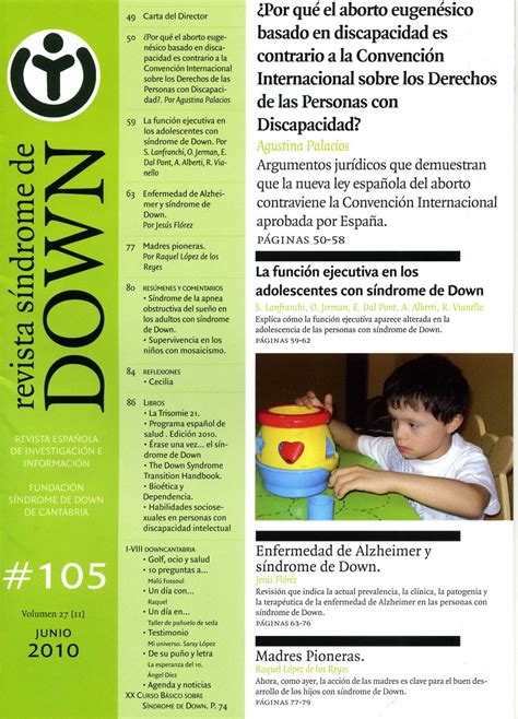 Creena Revistas De Educaci N Especial Revista S Ndrome De Down N