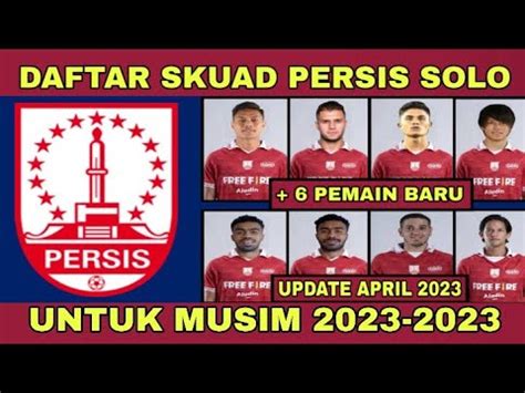 DAFTAR SKUAD PEMAIN PERSIS SOLO MUSIM 2023 2024 DAFTAR PEMAIN PERSIS