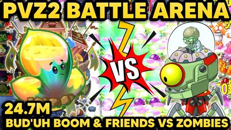 Plants Vs Zombies 2 Battle Arena 24 7m Bud Uh Boom And Friends Vs Zombies Tournament Youtube