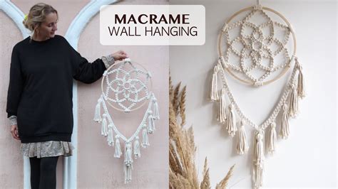 DIY Tutorial Macrame Mandala Macrame Boho Wall Hanging Boho Wedding