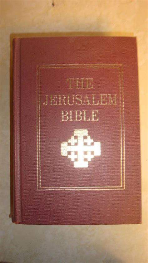 THE JERUSALEM BIBLE - 1966, Standard Edition with Footnotes, Hardcover ...