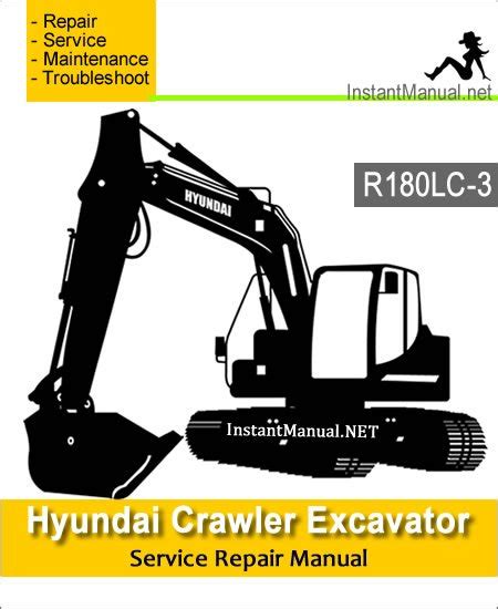 Hyundai Crawler Excavator R180LC 3 Service Repair Manual