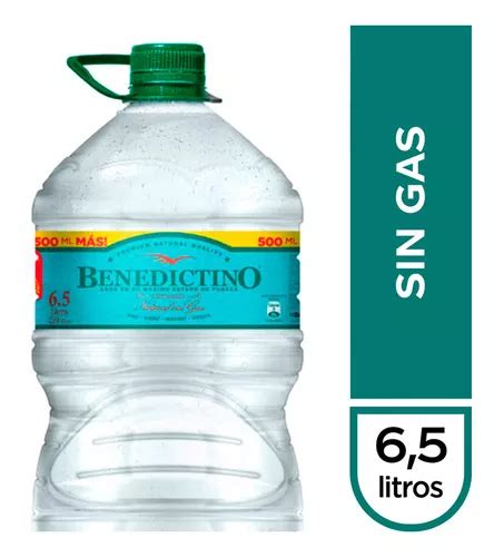 Agua Mineral Sin Gas Benedictino Bidon 65 Lt3unisuper Cuotas Sin