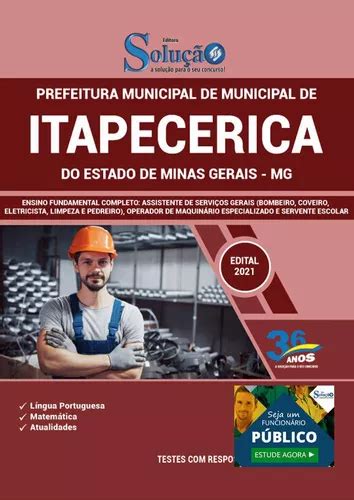 Apostila Prefeitura Itapecerica Ensino Fundamental Completo MercadoLivre