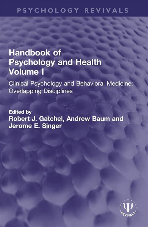 Buy Handbook Of Psychology And Health Volume I Clinical Psychology