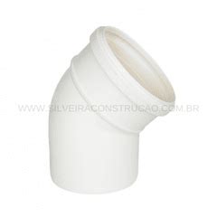 JOELHO 45 EM PVC PARA ESGOTO 100mm BRANCO