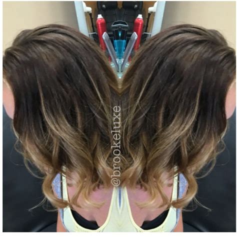 High Contrast Blonde Balayage Ombre Colormelt Brown To Blonde Caramel