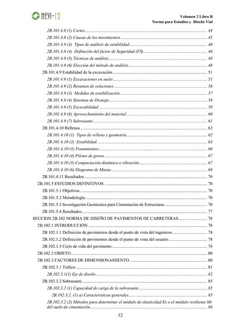 Mtop V Libro B Norma Para Estudios Y Dise O Vial Pdf