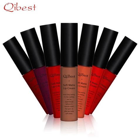 Qibest Maquiagem Waterproof Matte Liquid Lipstick Long Lasting Lip Gloss Qibest Lipstick For